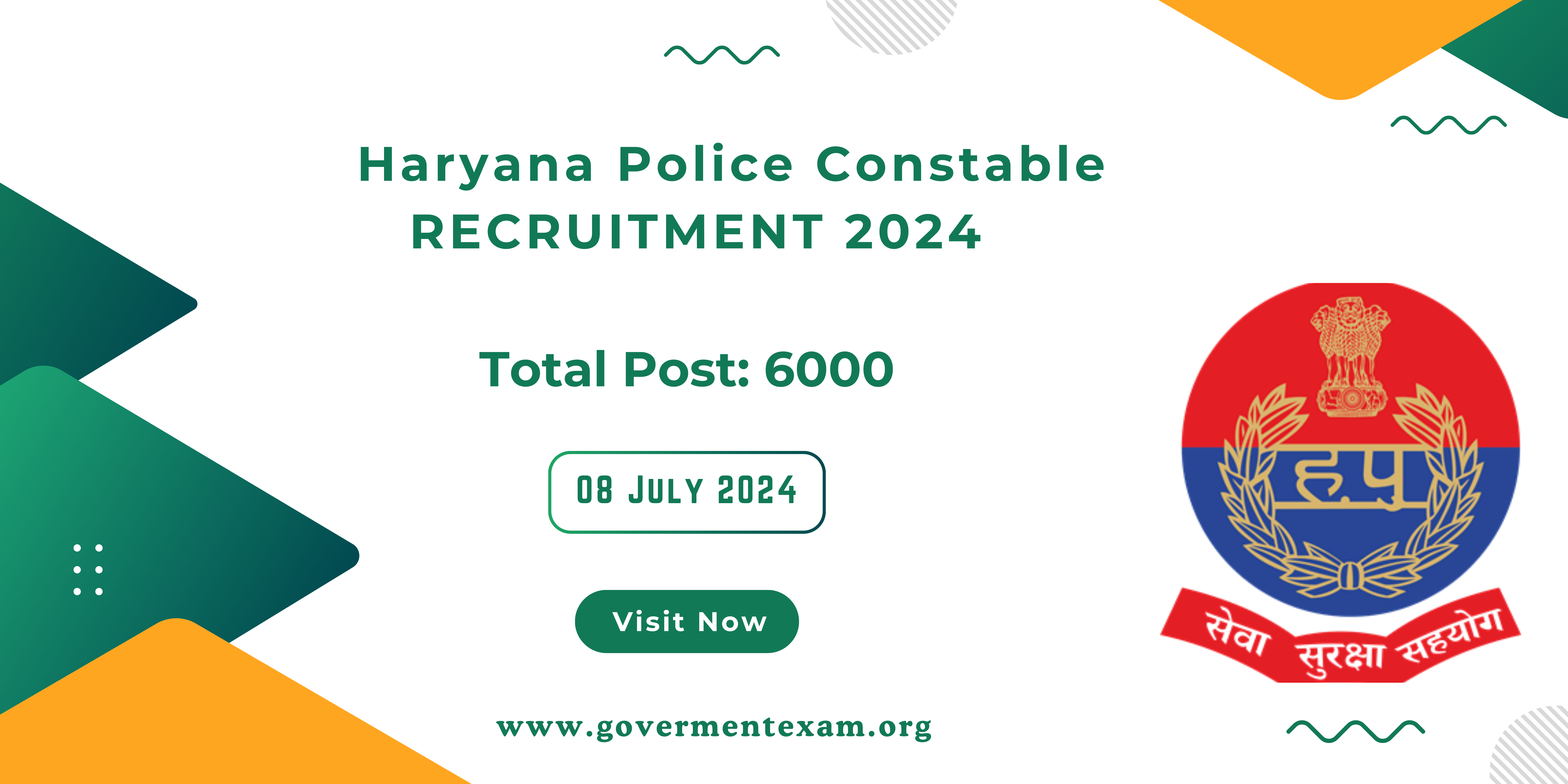 Haryana Police Constable Recruitment 2024: Apply Now for 6000 Post